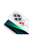 Xiaomi Redmi 14C 4G Kılıf Şeffaf Figürlü Zore Folk Sert Kapak
