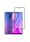 More TR Xiaomi Redmi 9 Zore Kenarları Kırılmaya Dayanıklı Cam Ekran Koruyucu