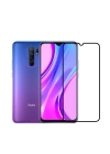 Xiaomi Redmi 9 Zore Kenarları Kırılmaya Dayanıklı Cam Ekran Koruyucu