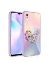 Xiaomi Redmi 9A Kılıf Kamera Korumalı Desenli Sert Silikon Zore Epoksi Kapak