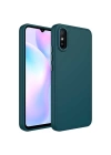 Xiaomi Redmi 9A Kılıf Metal Çerçeve ve Buton Tasarımlı Silikon Zore Luna Kapak