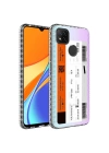 Xiaomi Redmi 9C Kılıf Airbag Kenarlı Renkli Desenli Silikon Zore Elegans Kapak