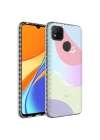 Xiaomi Redmi 9C Kılıf Airbag Kenarlı Renkli Desenli Silikon Zore Elegans Kapak