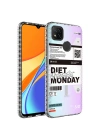 Xiaomi Redmi 9C Kılıf Airbag Kenarlı Renkli Desenli Silikon Zore Elegans Kapak