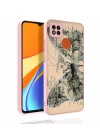 Xiaomi Redmi 9C Kılıf Desenli Kamera Korumalı Parlak Zore Nora Kapak