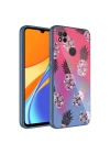 Xiaomi Redmi 9C Kılıf Kamera Korumalı Desenli Sert Silikon Zore Epoksi Kapak