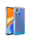 Xiaomi Redmi 9C Kılıf Simli ve Renk Geçiş Tasarımlı Lens Korumalı Zore Park Kapak