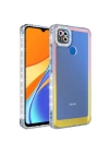 Xiaomi Redmi 9C Kılıf Simli ve Renk Geçiş Tasarımlı Lens Korumalı Zore Park Kapak