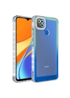 Xiaomi Redmi 9C Kılıf Simli ve Renk Geçiş Tasarımlı Lens Korumalı Zore Park Kapak