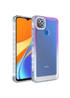 Xiaomi Redmi 9C Kılıf Simli ve Renk Geçiş Tasarımlı Lens Korumalı Zore Park Kapak