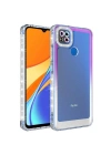 Xiaomi Redmi 9C Kılıf Simli ve Renk Geçiş Tasarımlı Lens Korumalı Zore Park Kapak