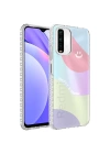 Xiaomi Redmi Note 10 Kılıf Airbag Kenarlı Renkli Desenli Silikon Zore Elegans Kapak