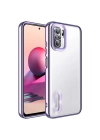 Xiaomi Redmi Note 10 Kılıf Kamera Korumalı Logo Gösteren Zore Omega Kapak