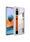 Xiaomi Redmi Note 10 Pro Kılıf Airbag Kenarlı Renkli Desenli Silikon Zore Elegans Kapak