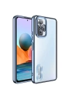 Xiaomi Redmi Note 10 Pro Kılıf Kamera Korumalı Logo Gösteren Zore Omega Kapak