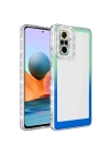 Xiaomi Redmi Note 10 Pro Kılıf Simli ve Renk Geçiş Tasarımlı Lens Korumalı Zore Park Kapak