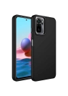 Xiaomi Redmi Note 10S Kılıf Metal Çerçeve ve Buton Tasarımlı Silikon Zore Luna Kapak