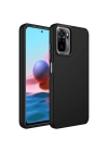 Xiaomi Redmi Note 10S Kılıf Metal Çerçeve ve Buton Tasarımlı Silikon Zore Luna Kapak