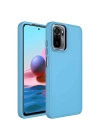 Xiaomi Redmi Note 10S Kılıf Metal Çerçeve ve Buton Tasarımlı Silikon Zore Luna Kapak