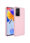 Xiaomi Redmi Note 11 Global Kılıf Metal Çerçeve ve Buton Tasarımlı Silikon Zore Luna Kapak