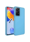Xiaomi Redmi Note 11 Global Kılıf Metal Çerçeve ve Buton Tasarımlı Silikon Zore Luna Kapak