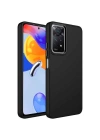 Xiaomi Redmi Note 11 Global Kılıf Metal Çerçeve ve Buton Tasarımlı Silikon Zore Luna Kapak