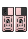 Xiaomi Redmi Note 11 Pro 4G Kılıf Magnetik Standlı Kamera Korumalı Zore Sürgülü Vega Kapak