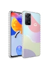 Xiaomi Redmi Note 11 Pro 5G Kılıf Airbag Kenarlı Renkli Desenli Silikon Zore Elegans Kapak
