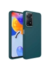 Xiaomi Redmi Note 11 Pro 5G Kılıf Metal Çerçeve ve Buton Tasarımlı Silikon Zore Luna Kapak