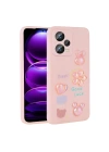 Xiaomi Redmi Note 12 4G Kılıf Kabartma Figürlü Parlak Zore Toys Silikon Kapak