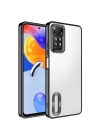 Xiaomi Redmi Note 12 Pro 4G Kılıf Kamera Korumalı Logo Gösteren Zore Omega Kapak