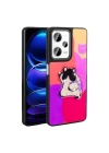 Xiaomi Redmi Note 12 Pro Plus 5G Kılıf Parlayan Kabartmalı İkonik Figürlü Zore Amas Silikon Kapak