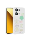 Xiaomi Redmi Note 13 Pro 4G Kılıf Kabartma Figürlü Parlak Zore Toys Silikon Kapak