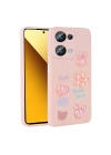 Xiaomi Redmi Note 13 Pro 4G Kılıf Kabartma Figürlü Parlak Zore Toys Silikon Kapak