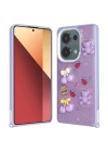 Xiaomi Redmi Note 13 Pro 4G Kılıf Parlayan Simli Kabartma Figürlü Zore Cevze Kapak