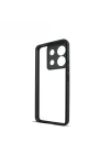 Xiaomi Redmi Note 13 Pro 5G Kılıf Kamera Korumalı Şeffaf Arka Yüzey Zore New Roll Kapak