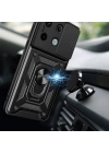 Xiaomi Redmi Note 13 Pro 5G Kılıf Magnetik Standlı Kamera Korumalı Zore Sürgülü Vega Kapak