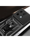 Xiaomi Redmi Note 13 Pro 5G Kılıf Magnetik Standlı Kamera Korumalı Zore Sürgülü Vega Kapak
