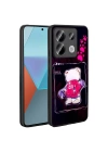 Xiaomi Redmi Note 13 Pro 5G Kılıf Parlayan Kabartmalı İkonik Figürlü Zore Amas Silikon Kapak