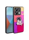 Xiaomi Redmi Note 13 Pro 5G Kılıf Parlayan Kabartmalı İkonik Figürlü Zore Amas Silikon Kapak