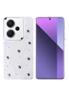Xiaomi Redmi Note 13 Pro Plus 5G Kılıf Airbag Tasarımlı Simli Şeffaf Zore Kutup Kapak