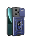 Xiaomi Redmi Note 13 Pro Plus 5G Kılıf Magnetik Standlı Kamera Korumalı Zore Sürgülü Vega Kapak