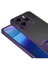 Xiaomi Redmi Note 14 4G Kılıf Kamera Korumalı Logo Gösteren Zore Omega Kapak