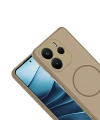 Xiaomi Redmi Note 14 4G Kılıf M-safe Şarj Özellikli Zore Tea Kapak