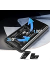 Xiaomi Redmi Note 14 4G Kılıf Magnetik Standlı Kamera Korumalı Zore Sürgülü Vega Kapak
