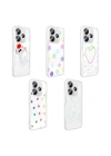 Xiaomi Redmi Note 14 4G Kılıf Şeffaf Figürlü Zore Folk Sert Kapak