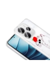 Xiaomi Redmi Note 14 4G Kılıf Şeffaf Figürlü Zore Folk Sert Kapak