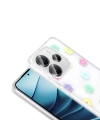 Xiaomi Redmi Note 14 4G Kılıf Şeffaf Figürlü Zore Folk Sert Kapak