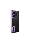 Xiaomi Redmi Note 14 5G Kılıf Kamera Korumalı Logo Gösteren Zore Omega Kapak
