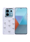 Xiaomi Redmi Note 14 Pro 4G Kılıf Airbag Tasarımlı Simli Şeffaf Zore Kutup Kapak